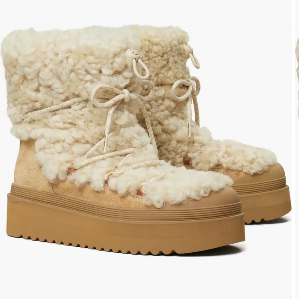 Tory Burch Women's Shearling Snow Boots
